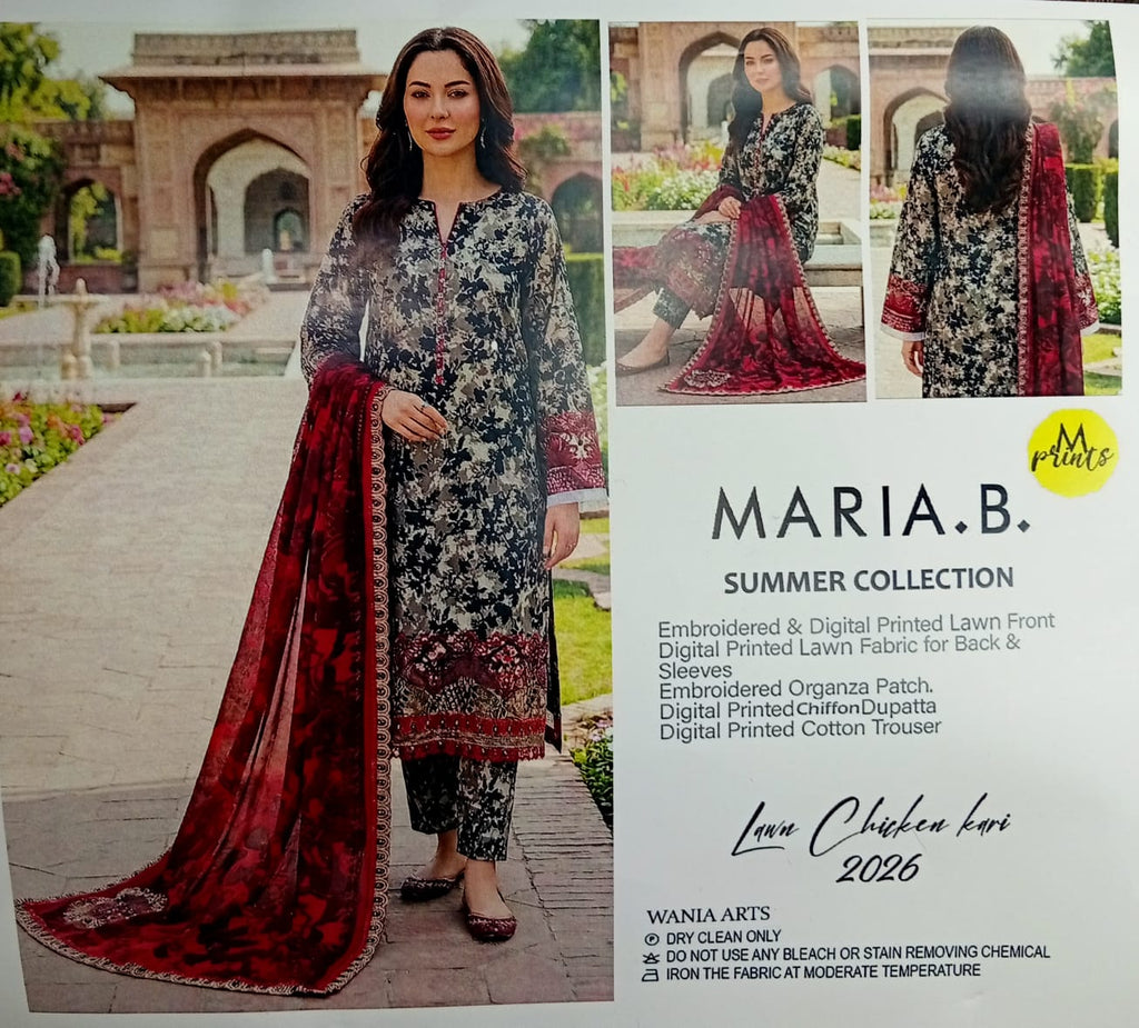 FLORAL DIGITAL PRINTED SUIT EMBROIDERED PATCHES READY TO WEAR EMBROIDERY DUPATTA